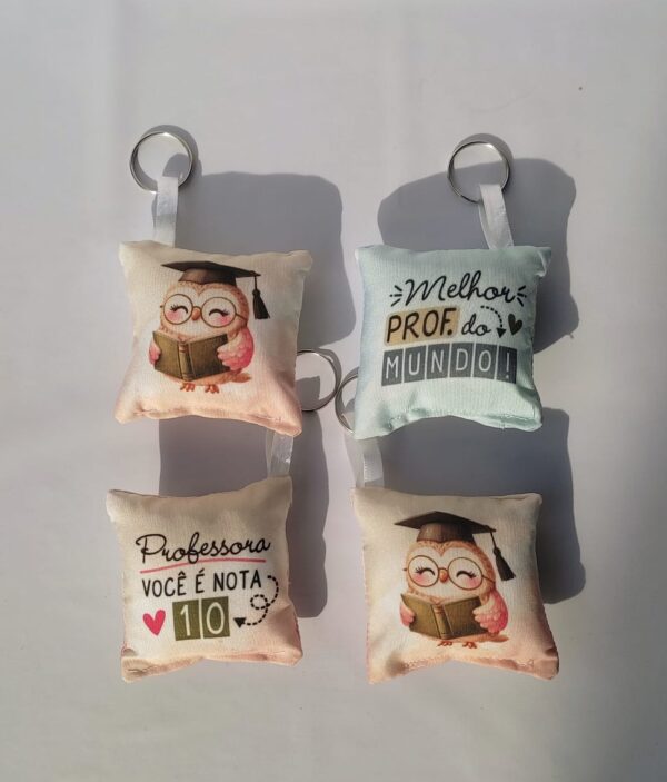 Chaveiros almofadinhas Personalizados - Imagem 2