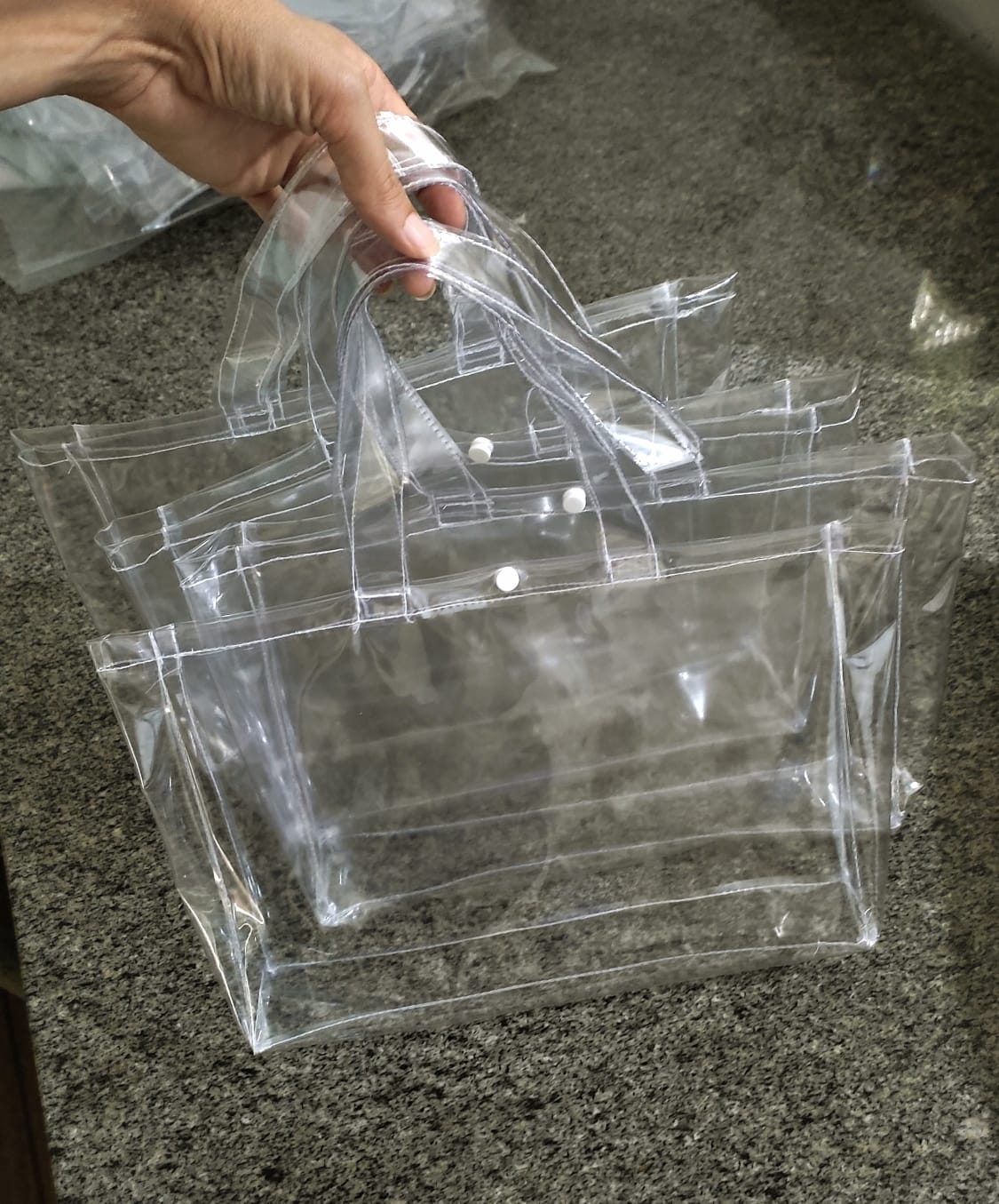 Sacolinhas de plástico cristal