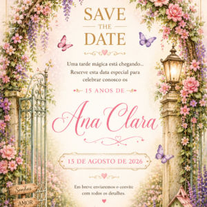 save the date jardim encantado