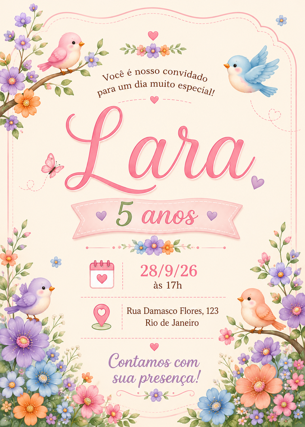 Convite de Aniversário Infantil Digital - Imagem 2