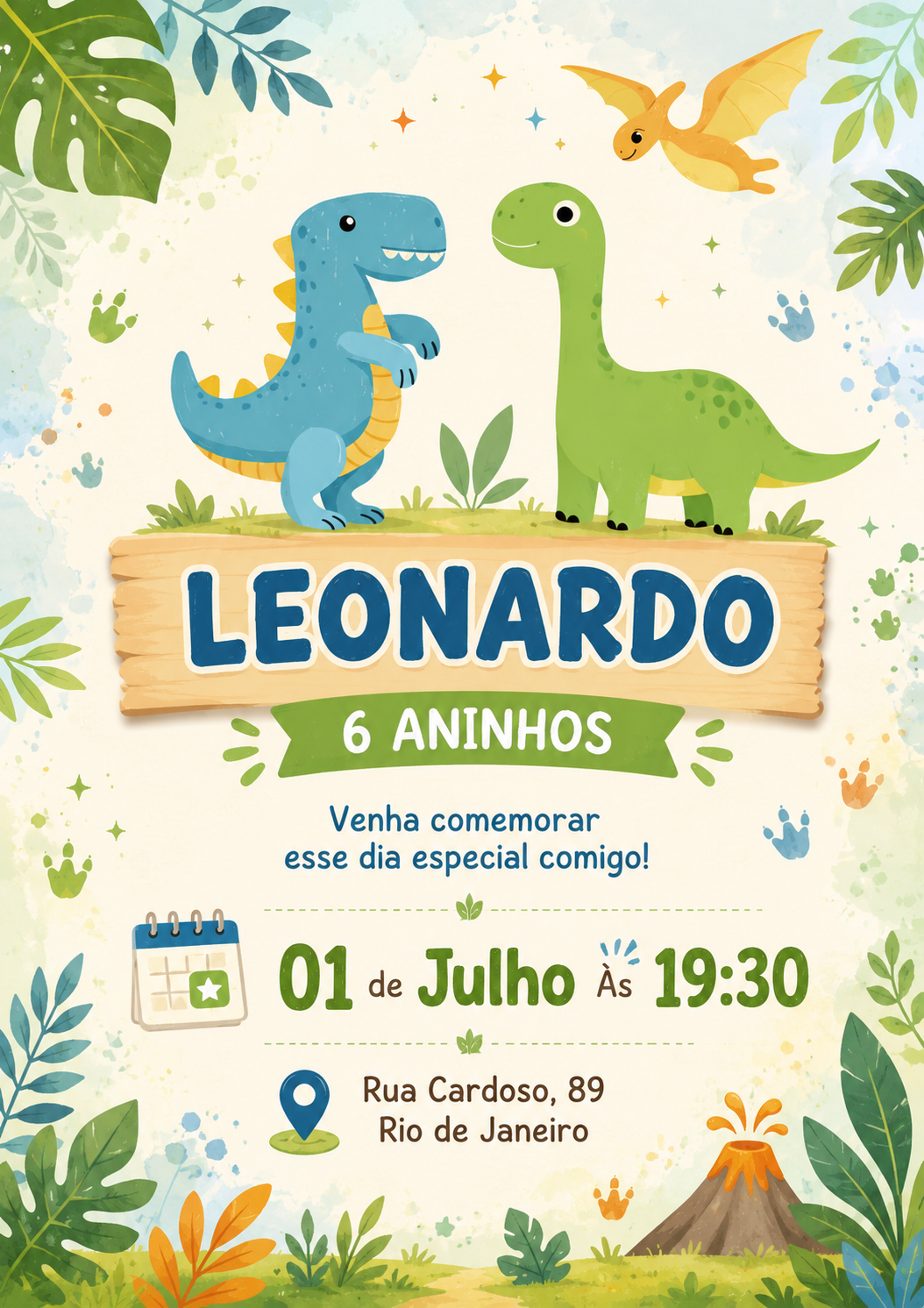 Convite de Aniversário Infantil Digital