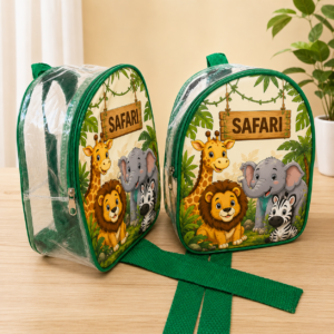 mochilinhas transparentes personalizadas
