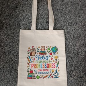 sacola ecobag algodão cru personalizada