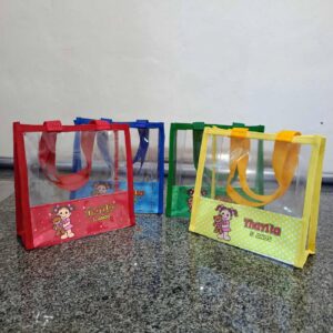 bolsa de praia transparente personalizada