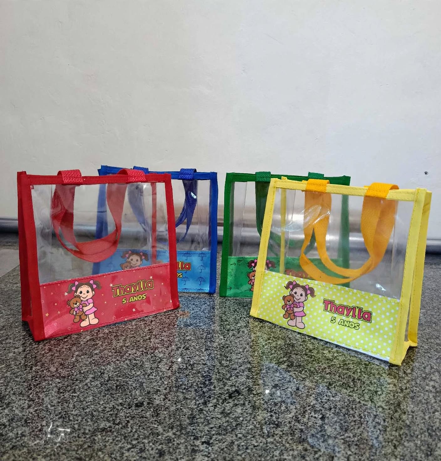 bolsa de praia transparente personalizada